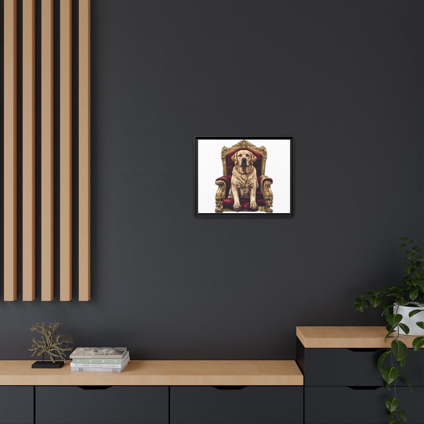 Custom Pet Portrait Framed Matte Canvas Print | Funny Pet Gift