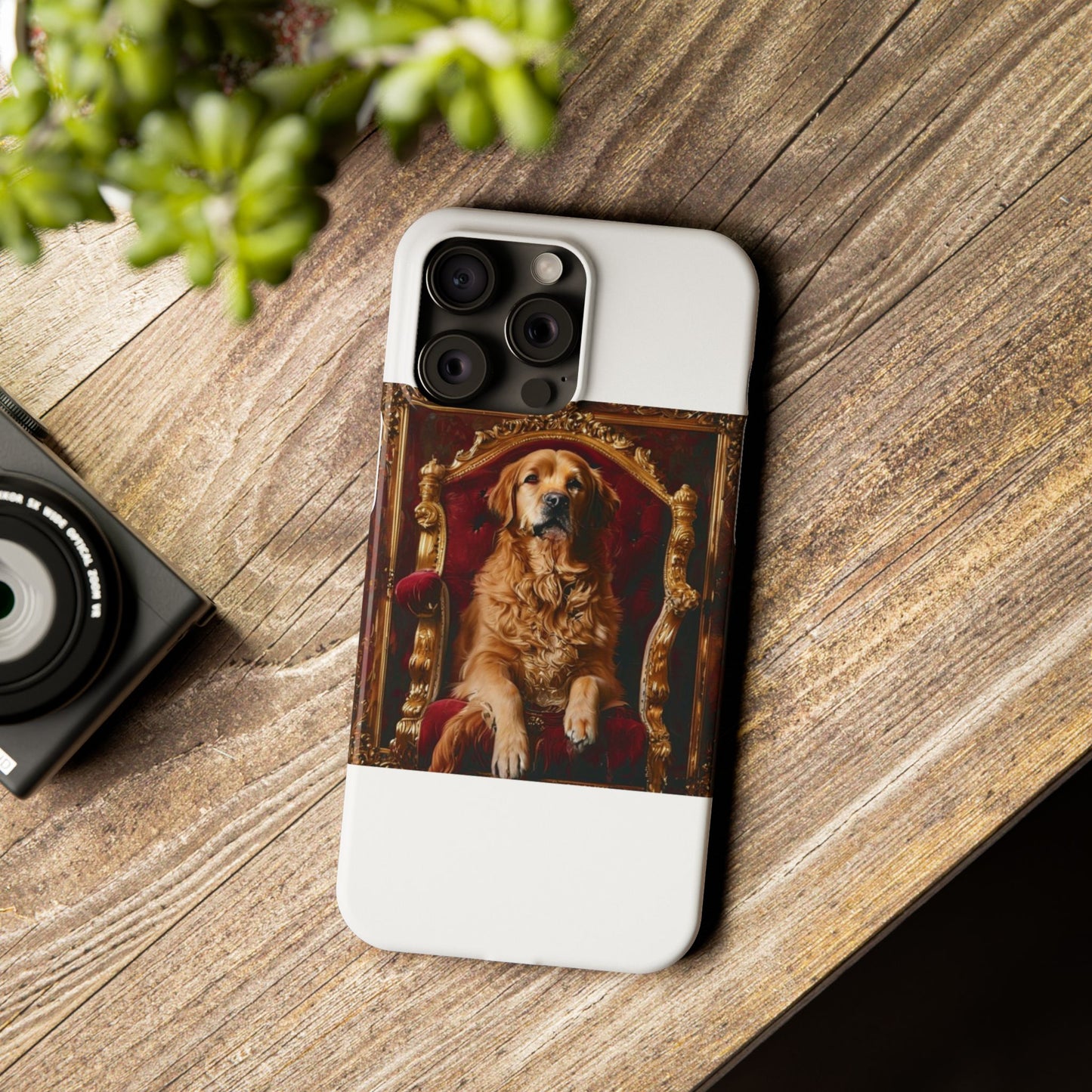Custom Pet Portrait Slim Phone Case | Funny Pet Gift