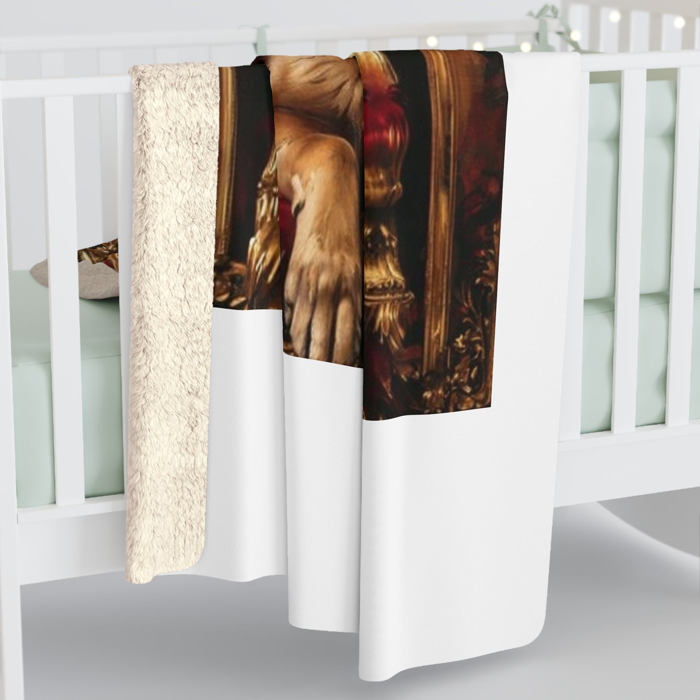 Custom Pet Portrait Sherpa Fleece Blanket | Funny Pet Gift