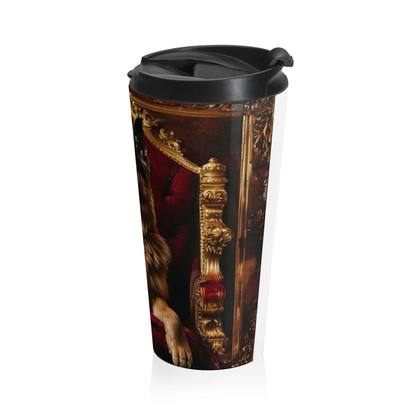 Custom Pet Portrait Stainless Steel Travel Mug | Funny Pet Gift