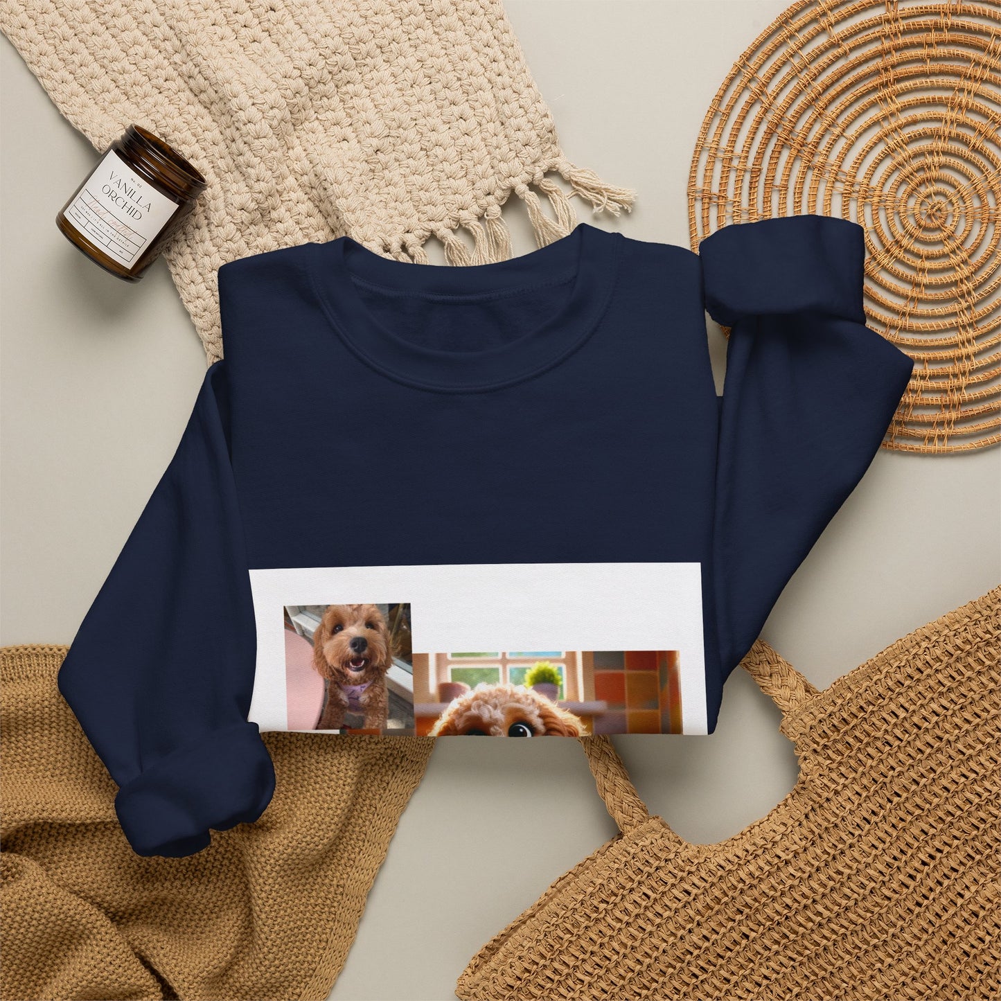 Custom Pet Portrait Unisex Sweatshirt | Funny Pet Gift