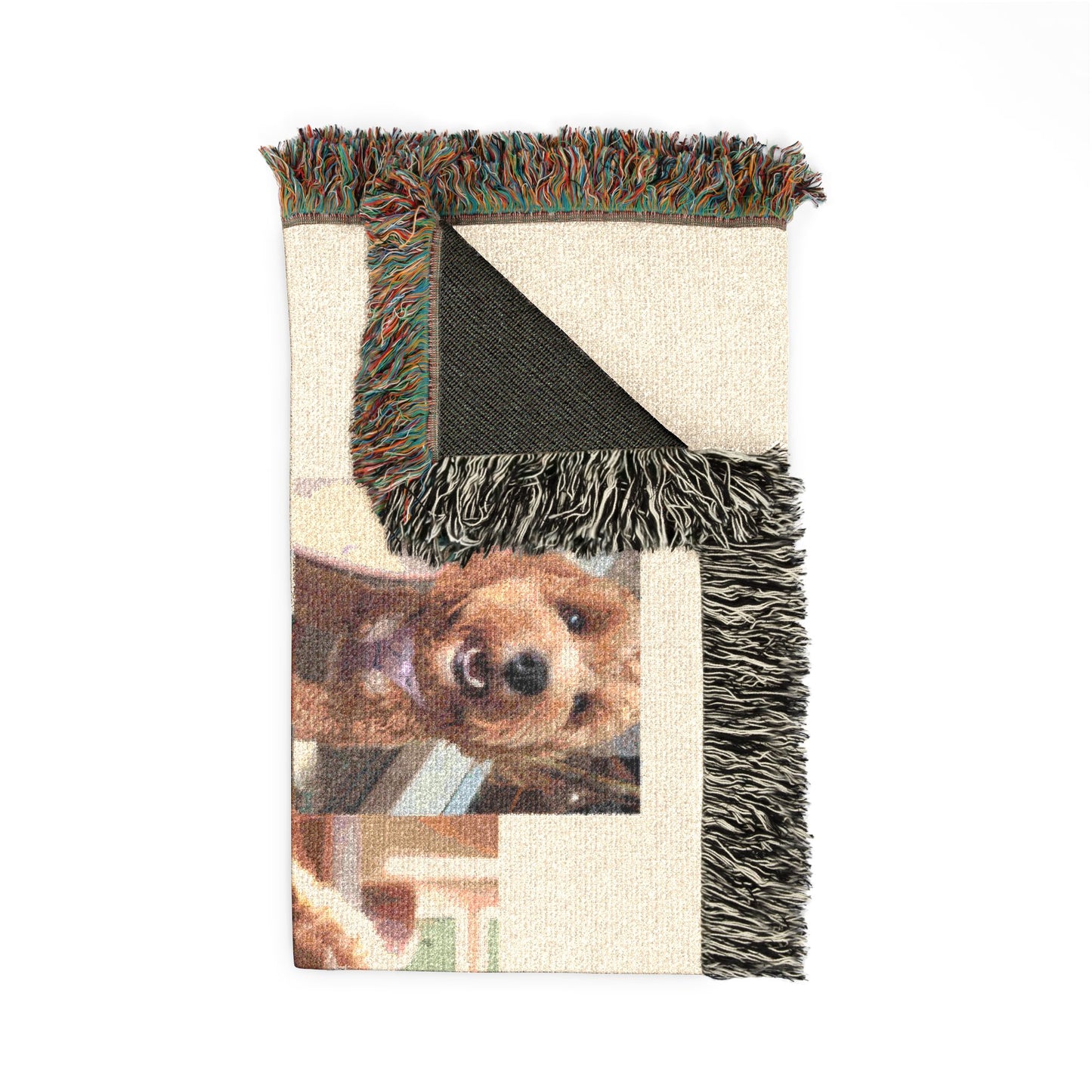 Custom Pet Portrait Woven Blanket | Funny Pet Gift