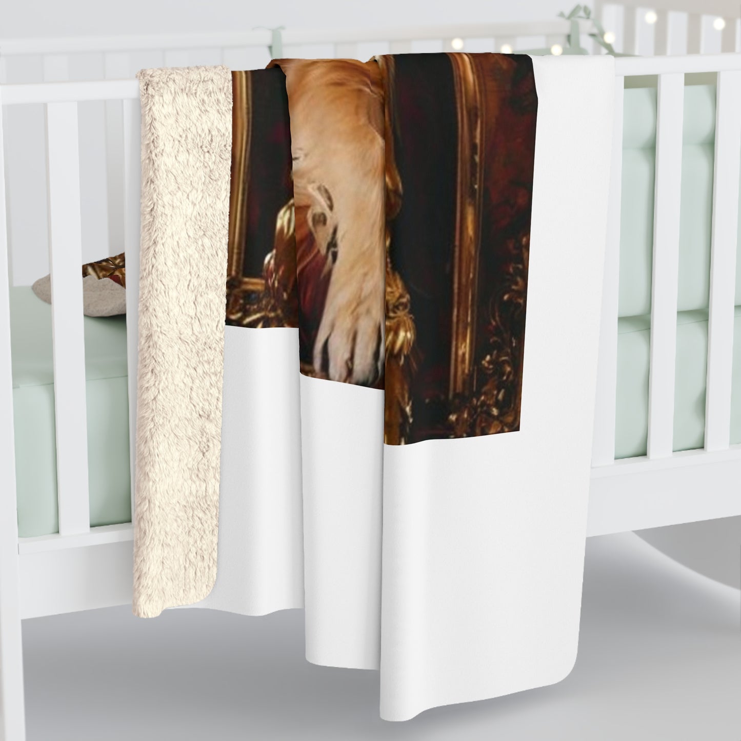 Custom Pet Portrait Sherpa Fleece Blanket | Funny Pet Gift
