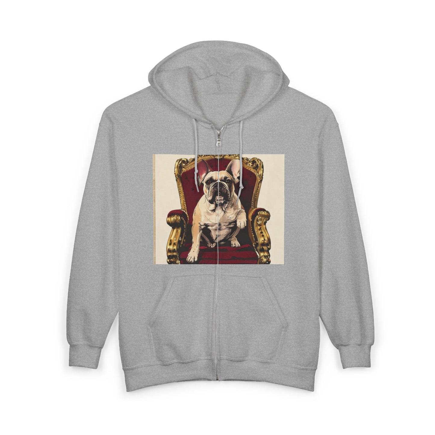 Custom Pet Portrait Unisex Zip-Up Hoodie | Funny Pet Gift
