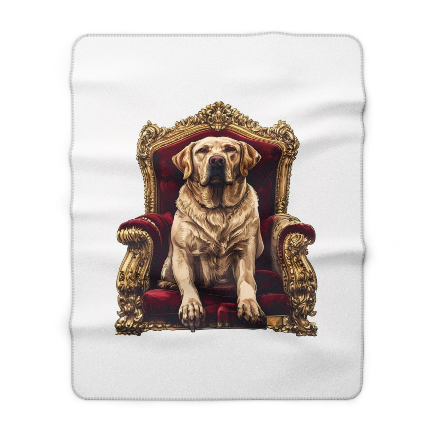 Custom Pet Portrait Sherpa Fleece Blanket | Funny Pet Gift