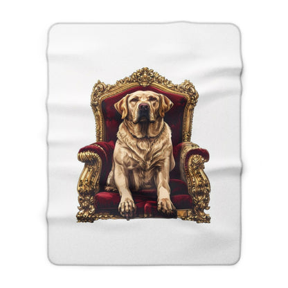 Custom Pet Portrait Sherpa Fleece Blanket | Funny Pet Gift