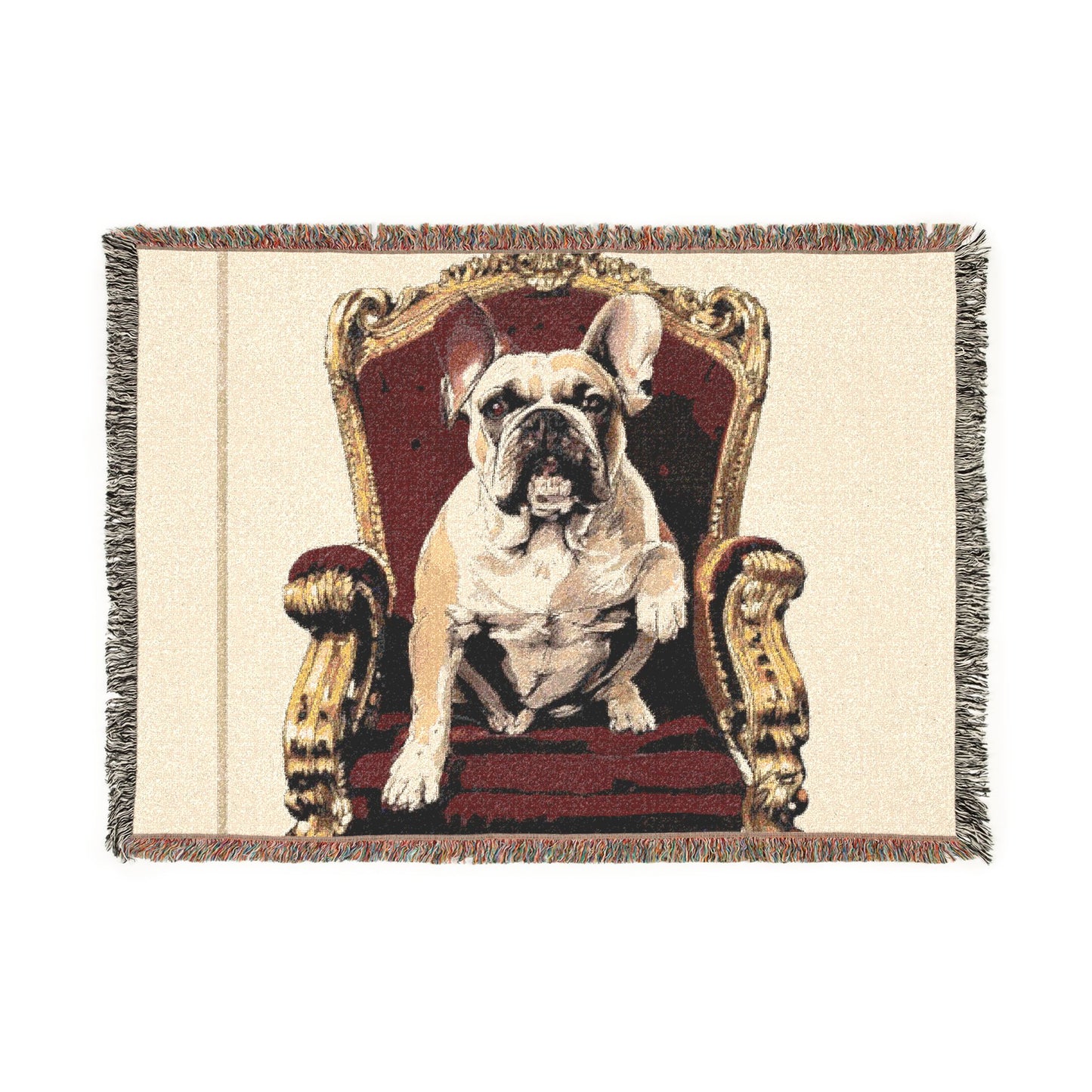 Custom Pet Portrait Woven Blanket | Funny Pet Gift