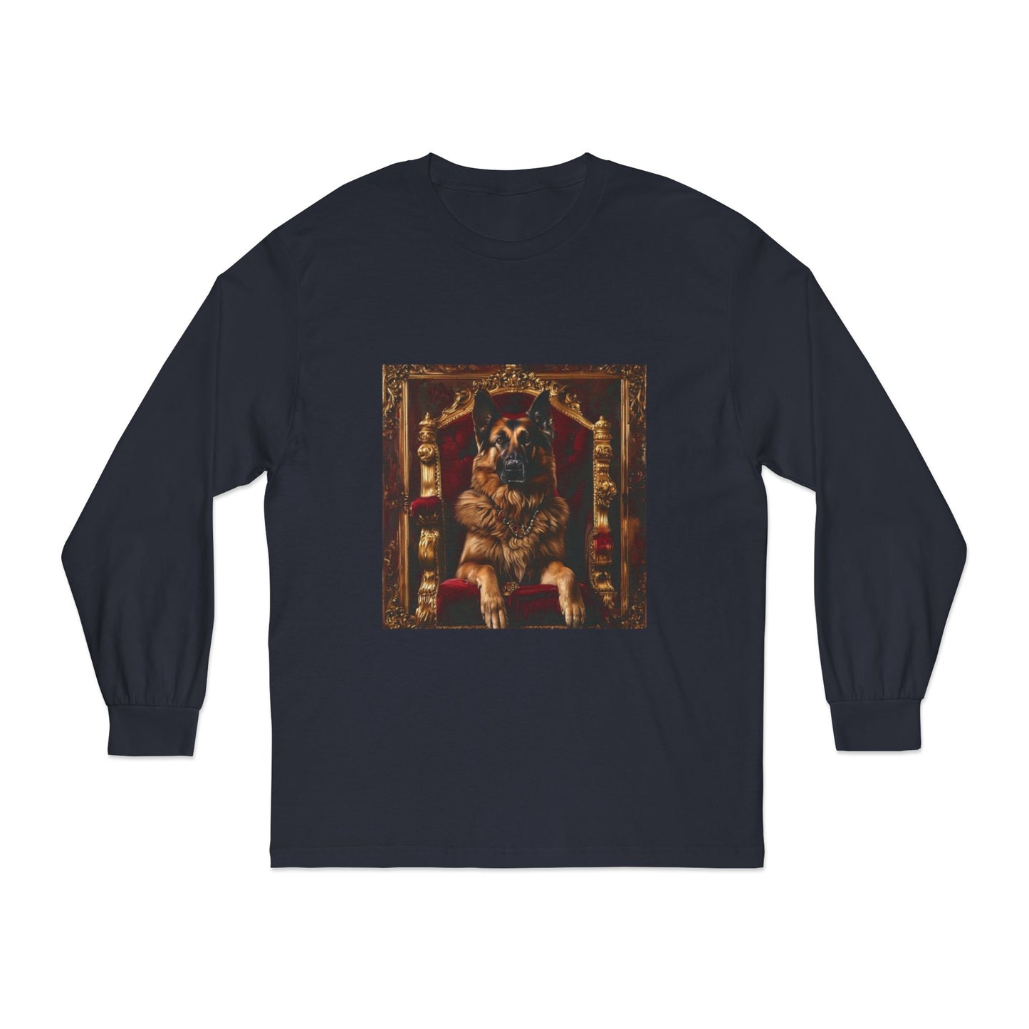Custom Pet Portrait Unisex Long Sleeve T-Shirt | Funny Pet Gift