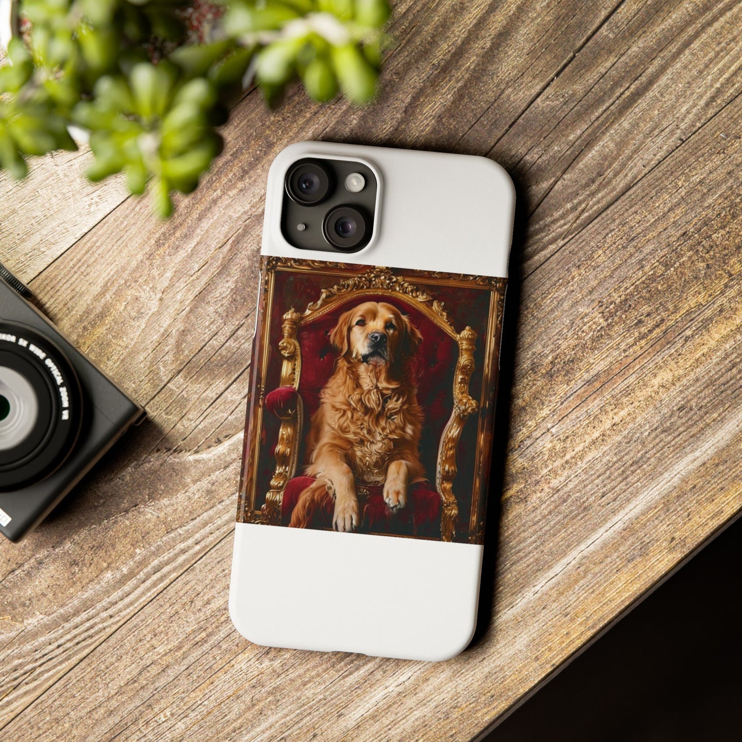 Custom Pet Portrait Slim Phone Case | Funny Pet Gift