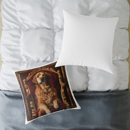 Custom Pet Portrait Square Canvas Pillow | Funny Pet Gift