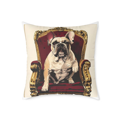 Custom Pet Portrait Square Canvas Pillow | Funny Pet Gift
