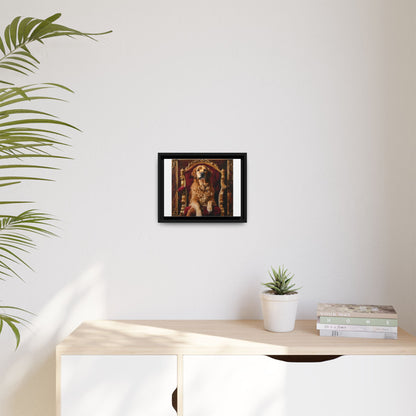 Custom Pet Portrait Framed Matte Canvas Print | Funny Pet Gift