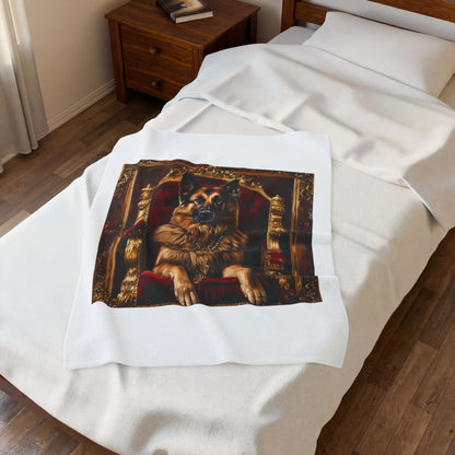 Custom Pet Portrait Fleece Blanket | Funny Pet Gift