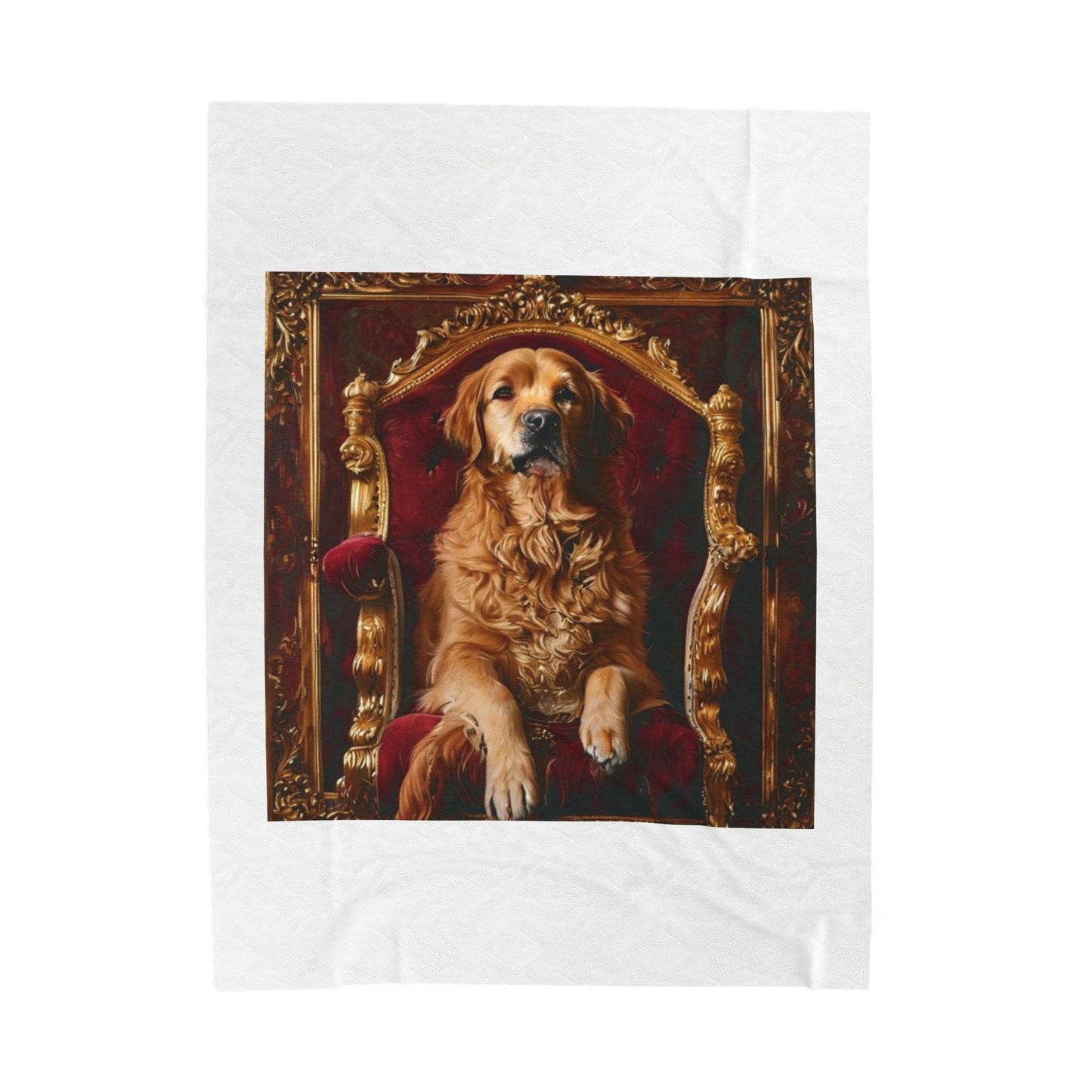 Custom Pet Portrait Fleece Blanket | Funny Pet Gift