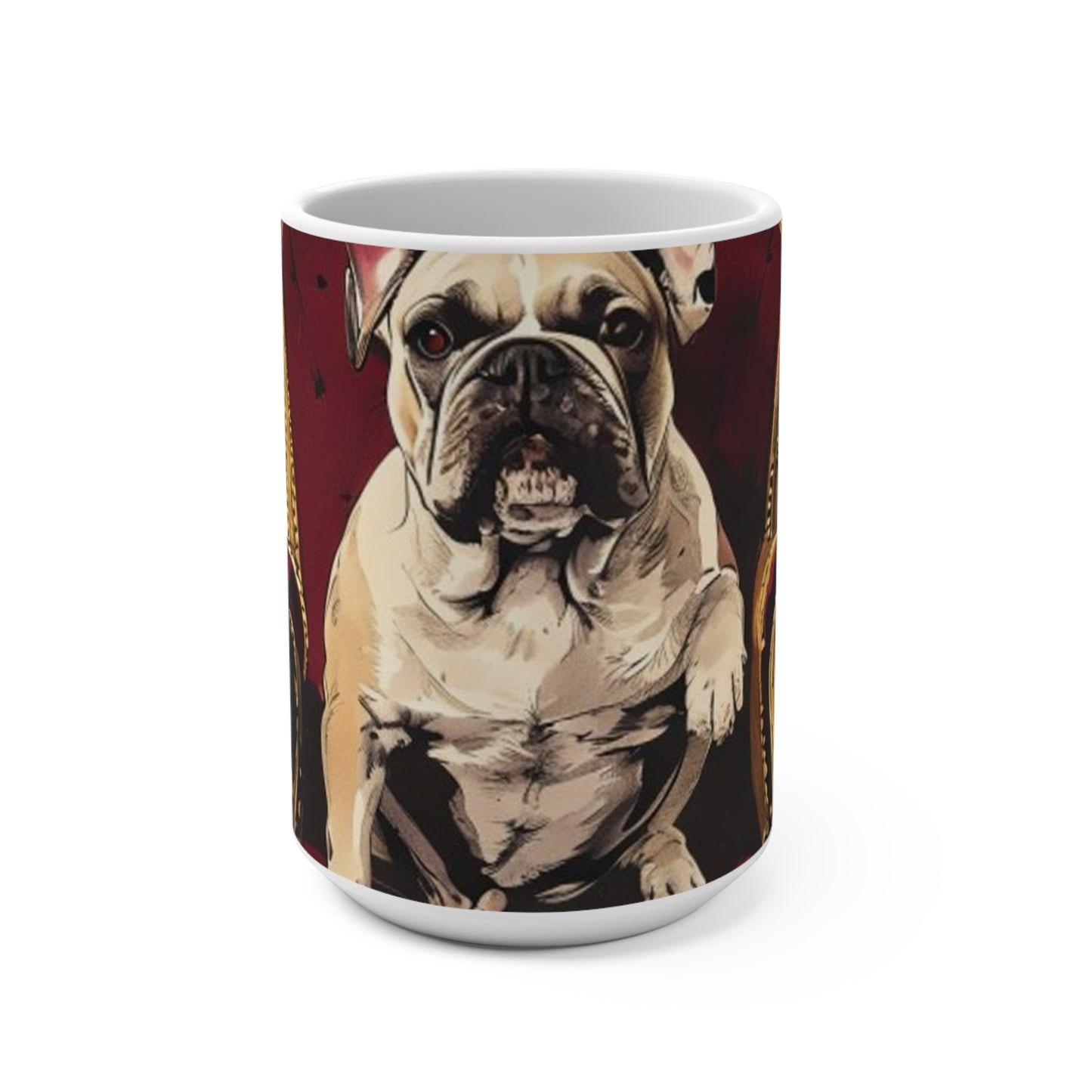 Custom Pet Portrait 15Oz Ceramic Mug | Funny Pet Gift