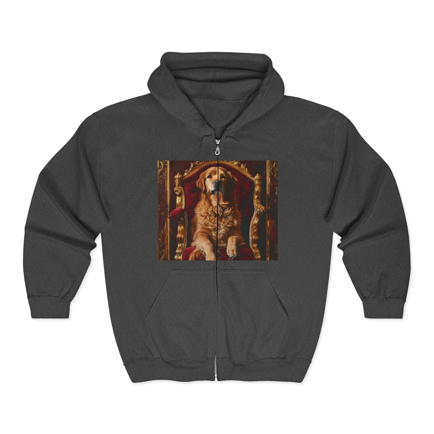 Custom Pet Portrait Unisex Zip-Up Hoodie | Funny Pet Gift