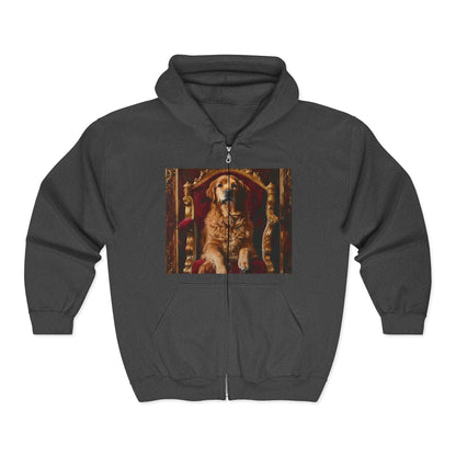 Custom Pet Portrait Unisex Zip-Up Hoodie | Funny Pet Gift