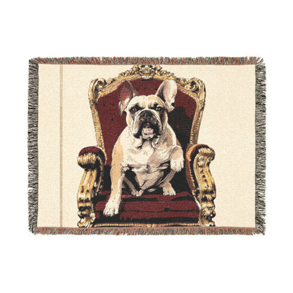 Custom Pet Portrait Woven Blanket | Funny Pet Gift
