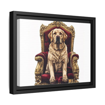 Custom Pet Portrait Framed Matte Canvas Print | Funny Pet Gift