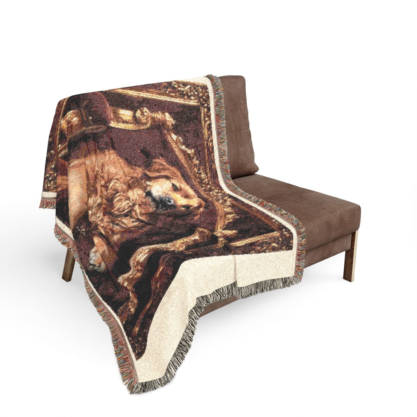 Custom Pet Portrait Woven Blanket | Funny Pet Gift