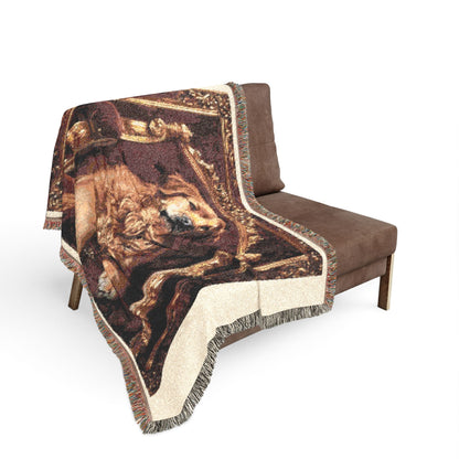 Custom Pet Portrait Woven Blanket | Funny Pet Gift