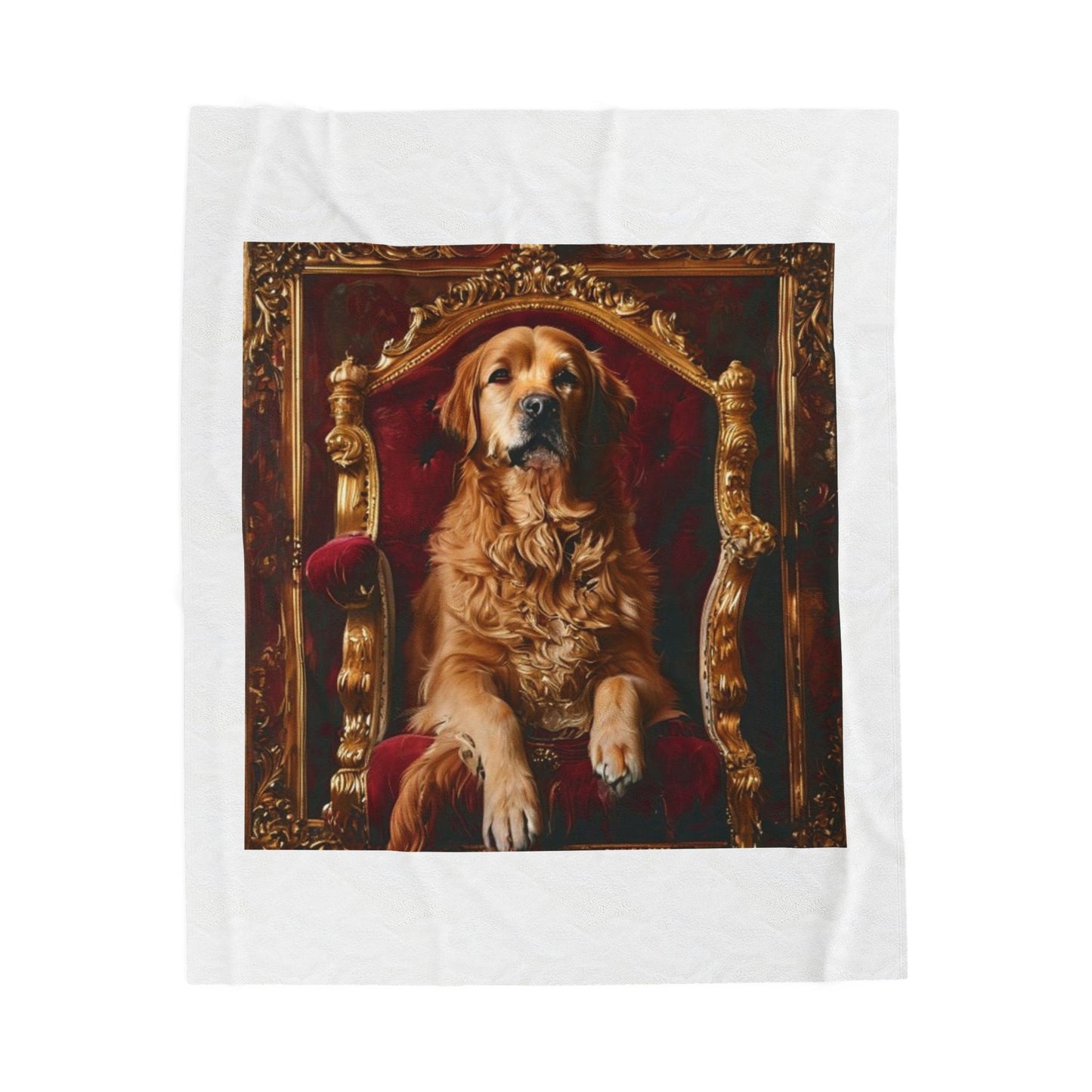 Custom Pet Portrait Fleece Blanket | Funny Pet Gift