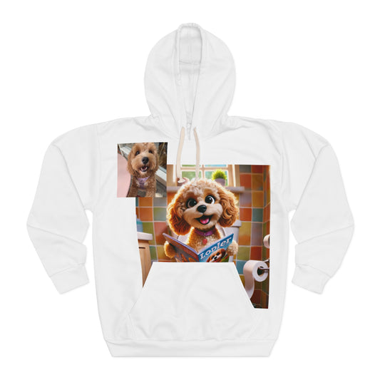 Custom Pet Portrait All-Over Print Pullover Hoodie | Funny Pet Gift