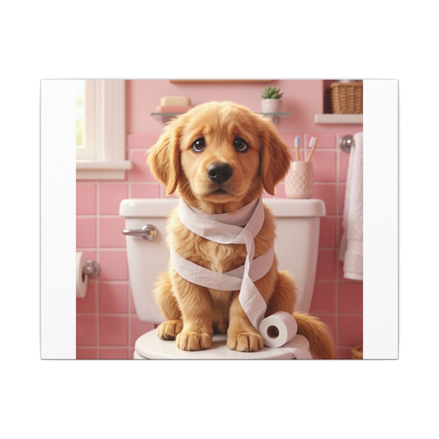 Custom Pet Portrait Canvas Print | Funny Pet Gift
