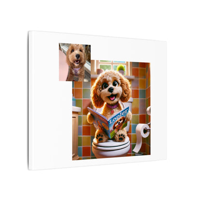 Custom Pet Portrait Canvas Print | Funny Pet Gift