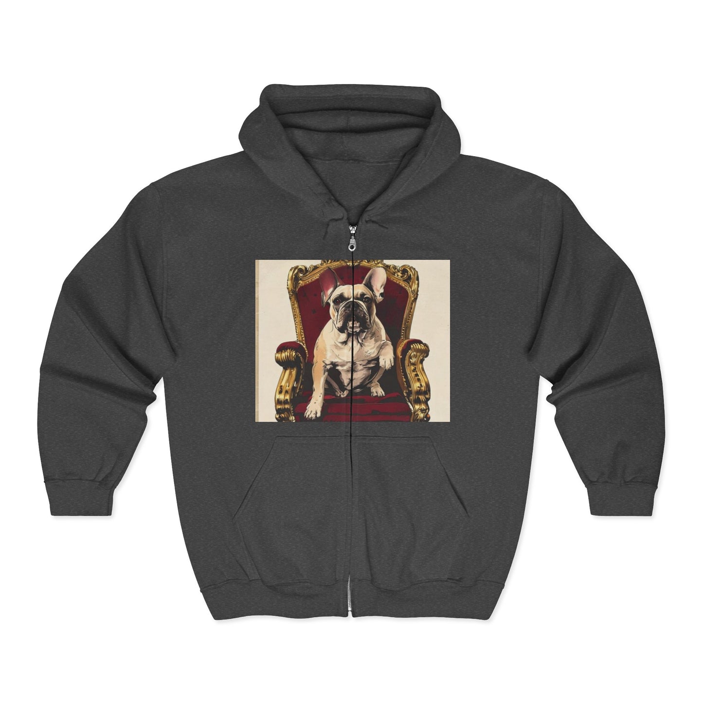 Custom Pet Portrait Unisex Zip-Up Hoodie | Funny Pet Gift