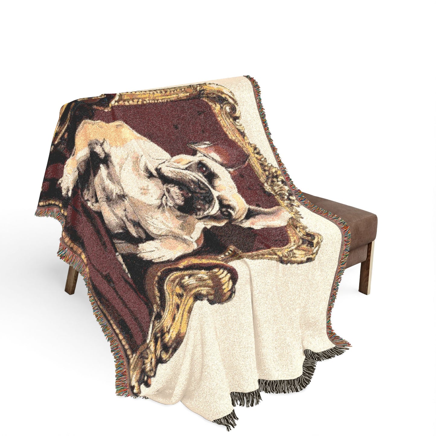 Custom Pet Portrait Woven Blanket | Funny Pet Gift