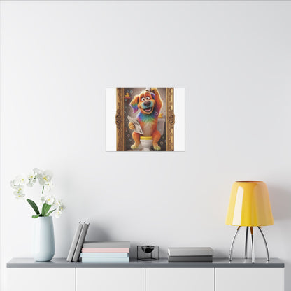 Custom Pet Portrait Canvas Print | Funny Pet Gift
