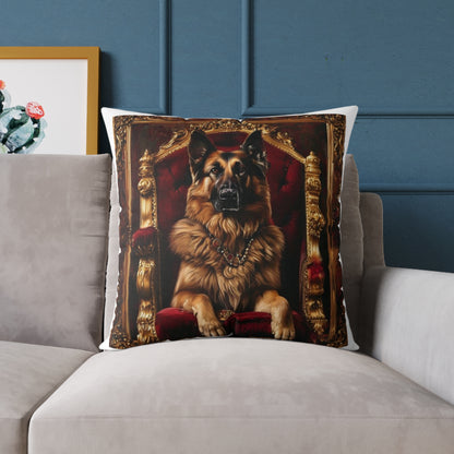 Custom Pet Portrait Square Canvas Pillow | Funny Pet Gift