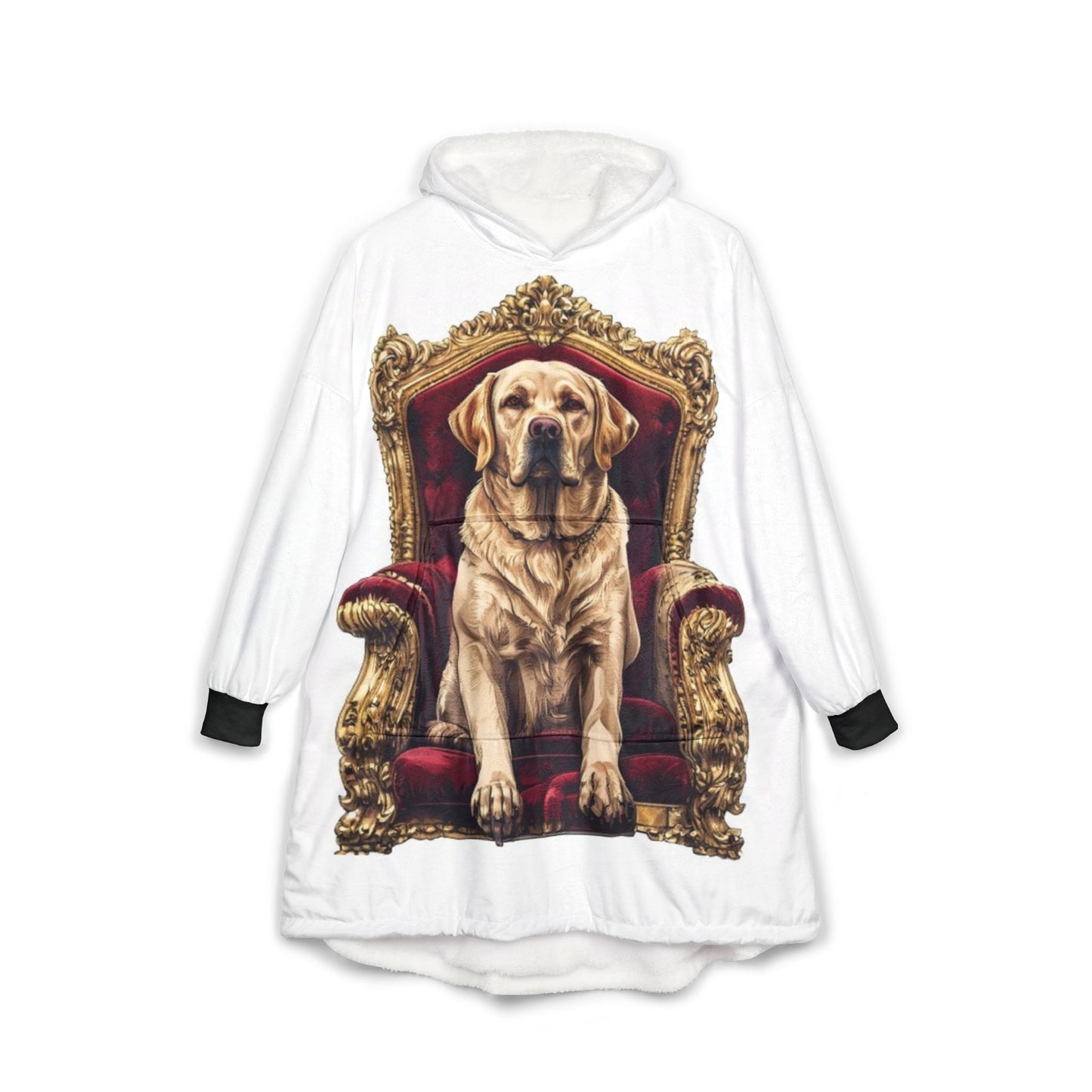 Custom Pet Portrait Hooded Wearable Blanket | Funny Pet Gift
