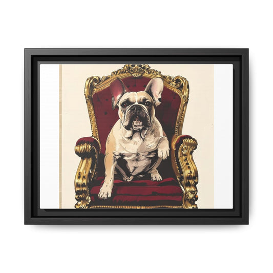Custom Pet Portrait Framed Matte Canvas Print | Funny Pet Gift