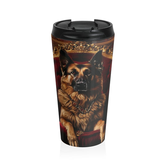 Custom Pet Portrait Stainless Steel Travel Mug | Funny Pet Gift