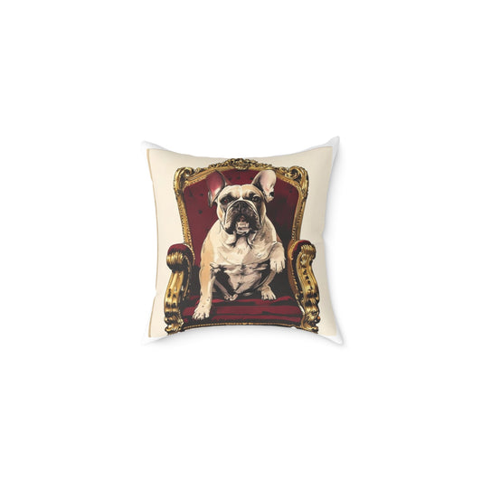 Custom Pet Portrait Square Canvas Pillow | Funny Pet Gift