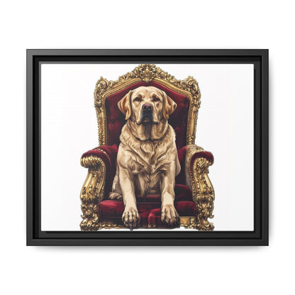 Custom Pet Portrait Framed Matte Canvas Print | Funny Pet Gift