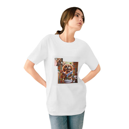 Custom Pet Portrait Organic Unisex T-Shirt | Funny Pet Gift