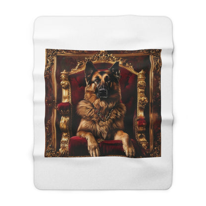 Custom Pet Portrait Sherpa Fleece Blanket | Funny Pet Gift