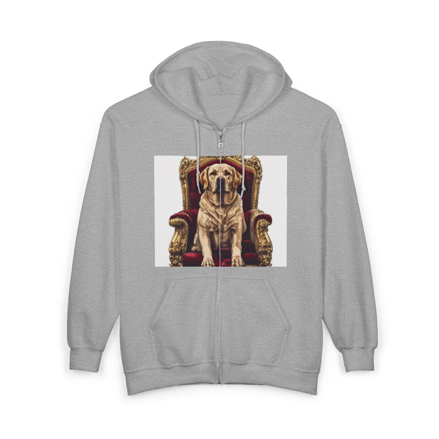 Custom Pet Portrait Unisex Zip-Up Hoodie | Funny Pet Gift