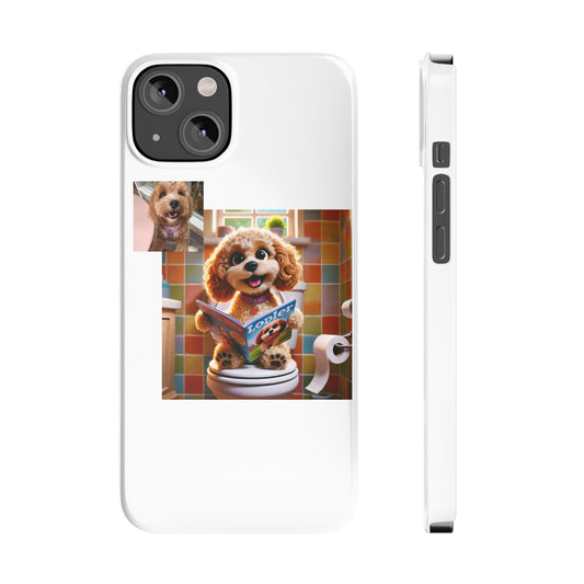 Custom Pet Portrait Slim Phone Case | Funny Pet Gift