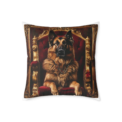 Custom Pet Portrait Square Canvas Pillow | Funny Pet Gift