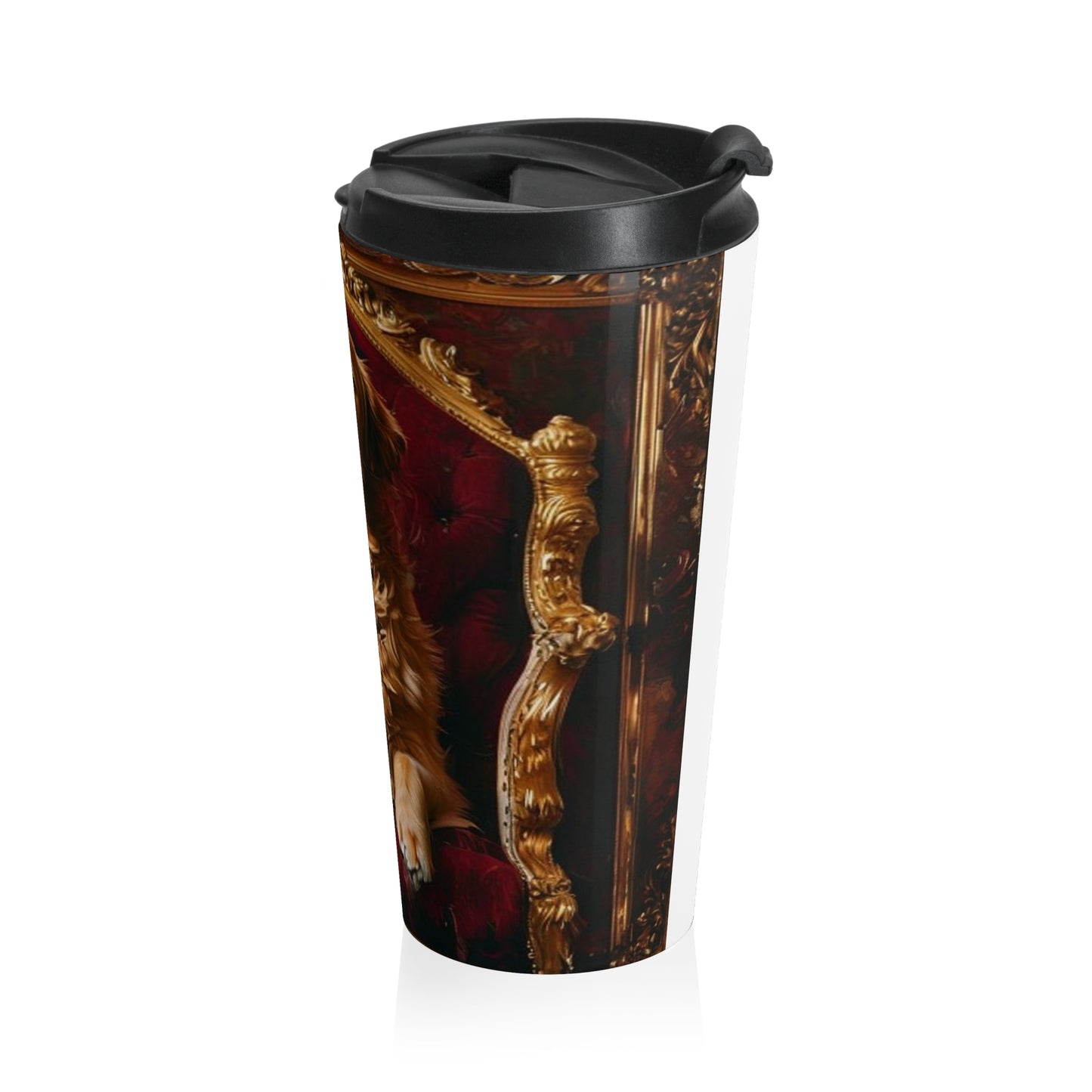 Custom Pet Portrait Stainless Steel Travel Mug | Funny Pet Gift