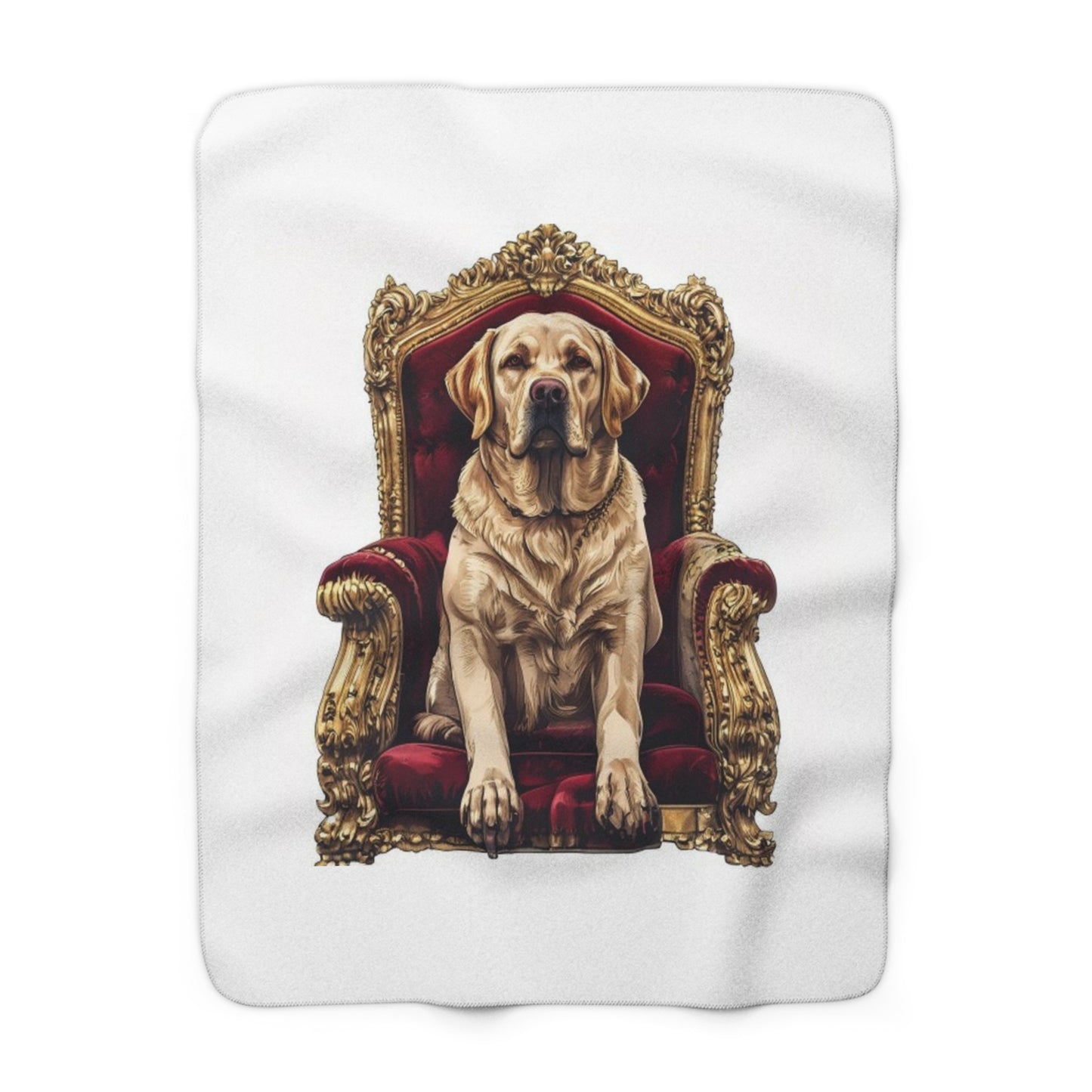 Custom Pet Portrait Sherpa Fleece Blanket | Funny Pet Gift