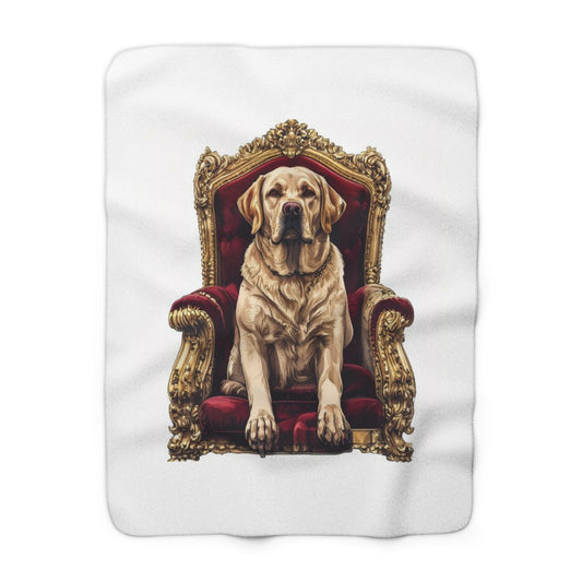 Custom Pet Portrait Sherpa Fleece Blanket | Funny Pet Gift