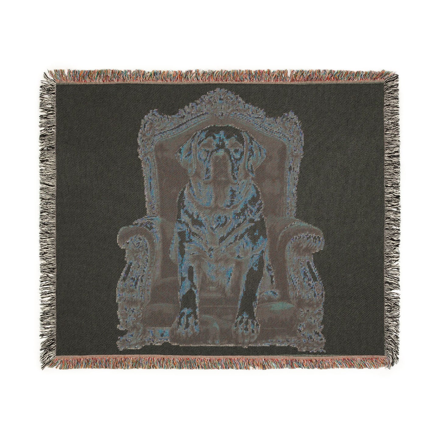 Custom Pet Portrait Woven Blanket | Funny Pet Gift