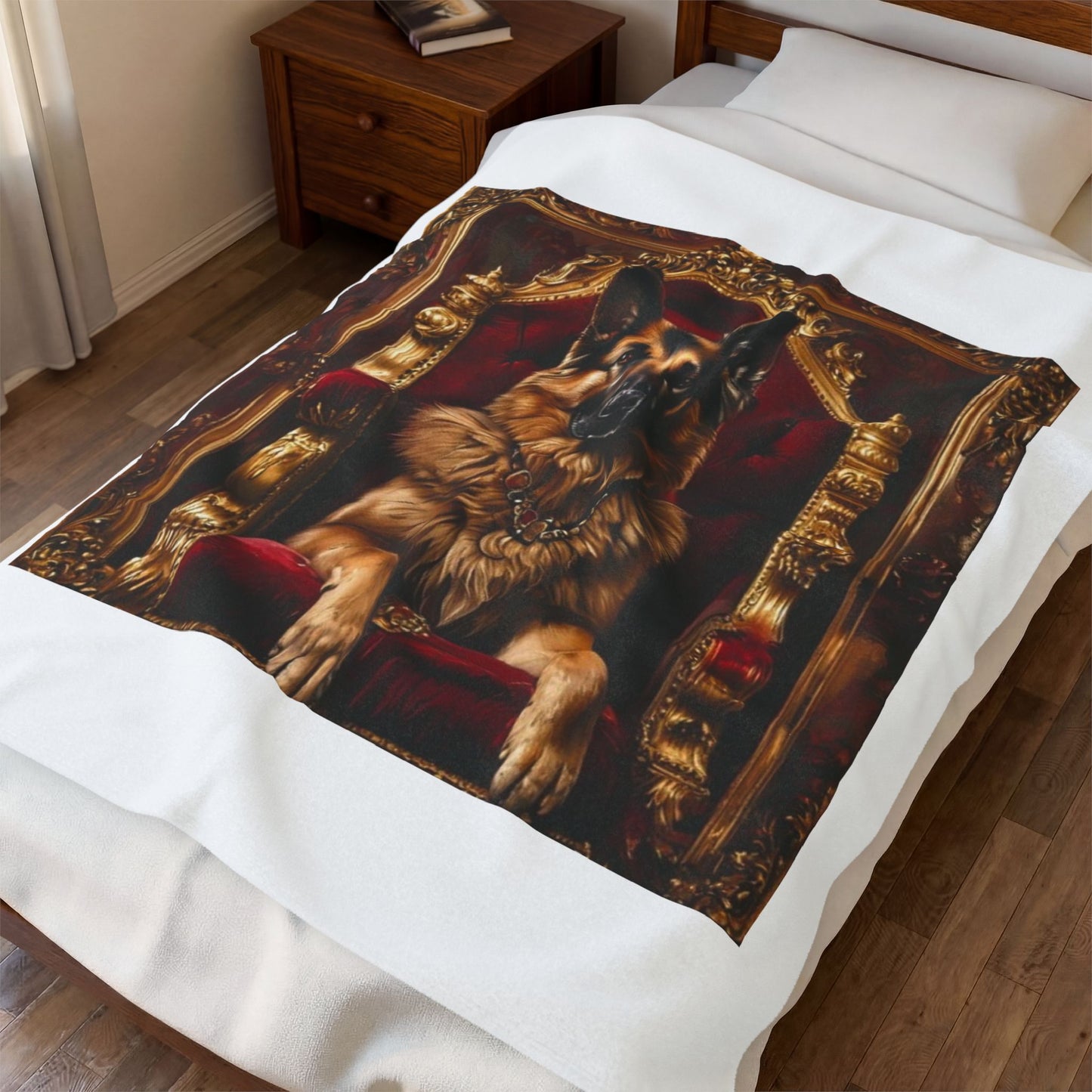 Custom Pet Portrait Fleece Blanket | Funny Pet Gift