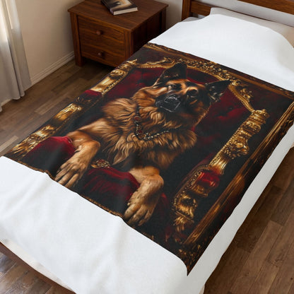 Custom Pet Portrait Fleece Blanket | Funny Pet Gift