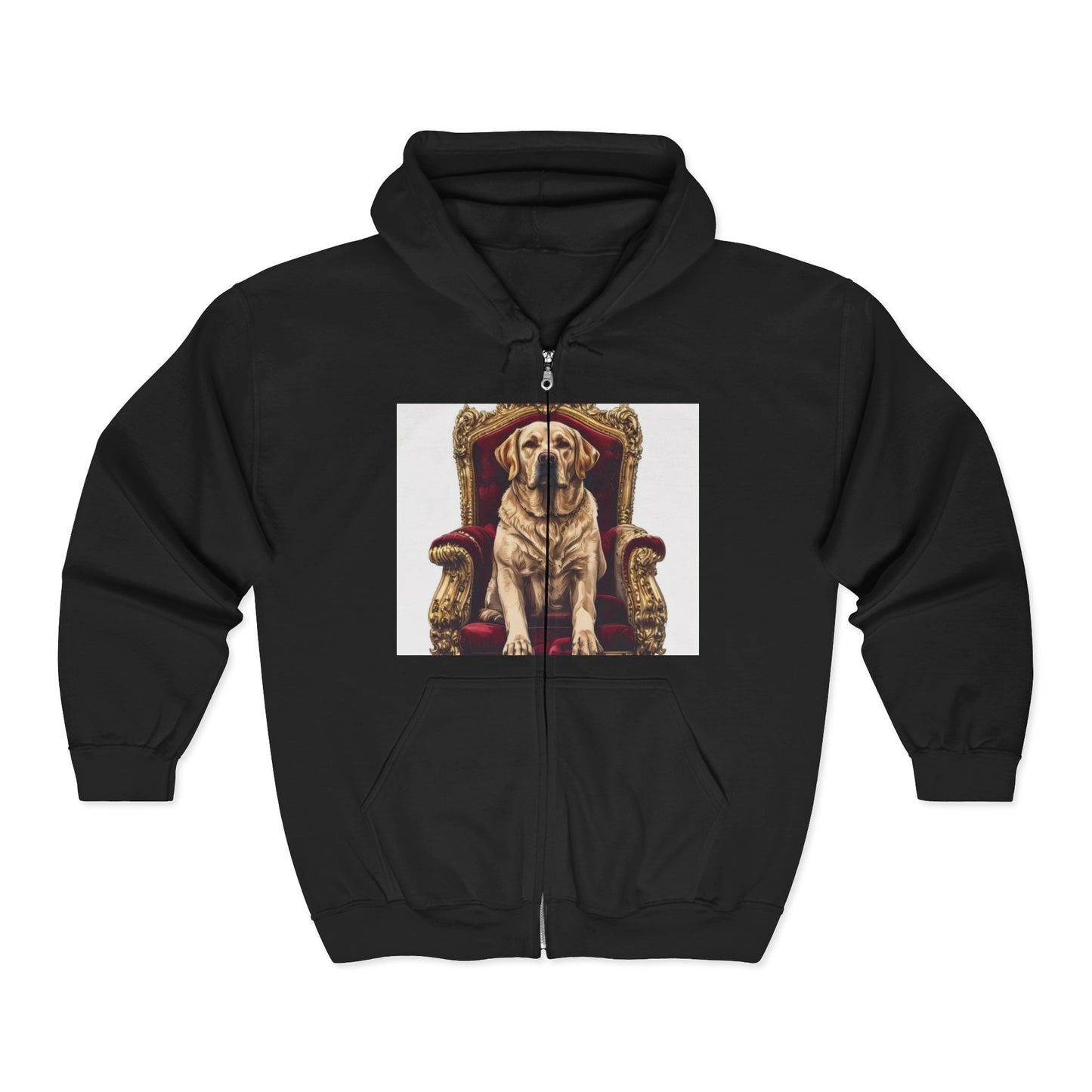 Custom Pet Portrait Unisex Zip-Up Hoodie | Funny Pet Gift